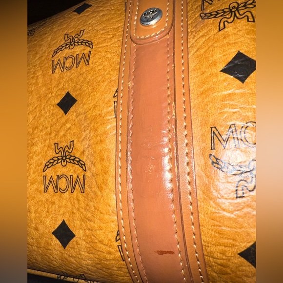 Vintage MCM Cognac Visetos Coated Canvas
Front Pocket Satchel Bag - Picture 13 of 16